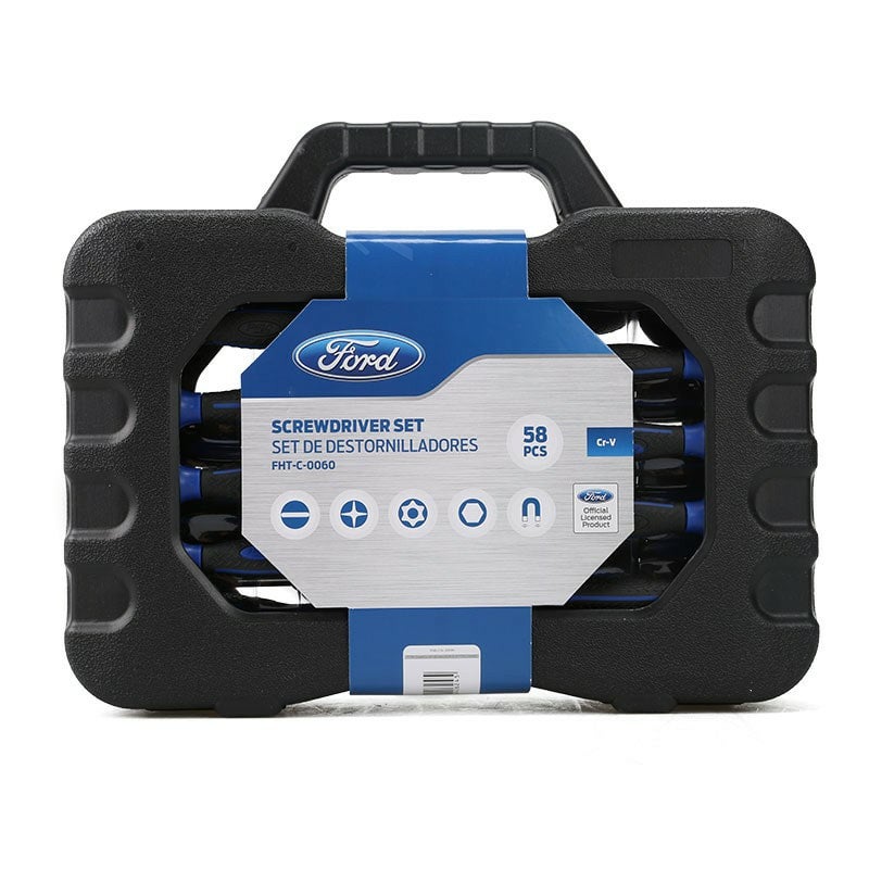 Ford Tools 31-teiliges Schraubendreher-Set – Inklusive Bits, Stecknüsse Und Magnetischer Schale