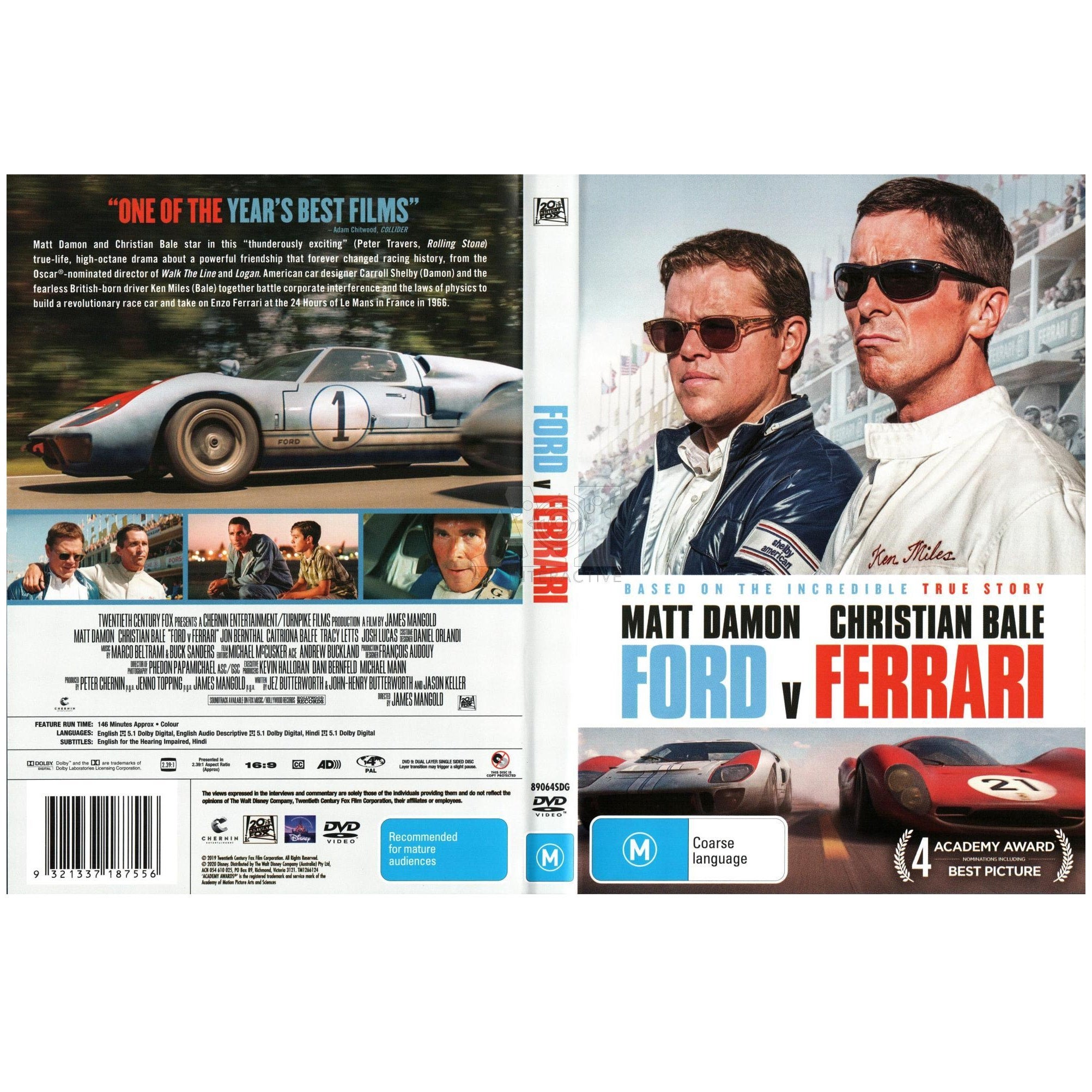 Ford v Ferrari DVD | THE MANCAVE GARAGE